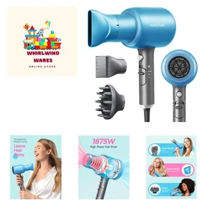 Professional Hair Dryer Blow Dryer with Diffuser and Concentrator for Curly H... - Picture 1 of 7