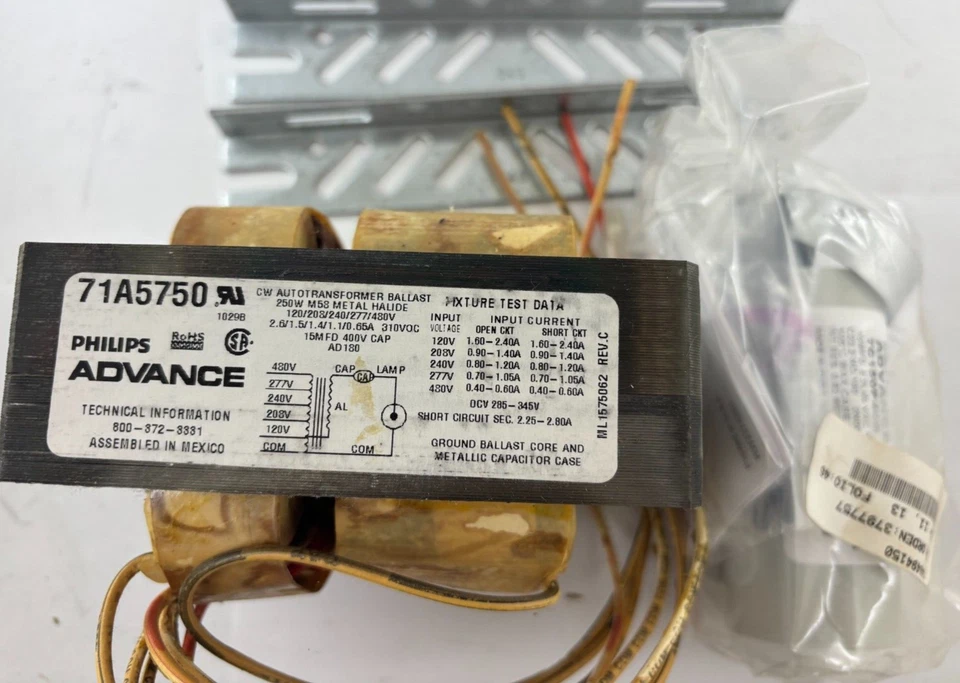 philips advance núcleo y bobina lastre kit 71A5750-001D Foto 1 de 4