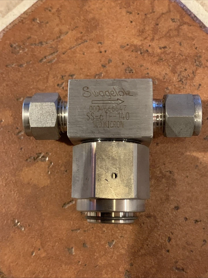 Swagelok SS-6TF-140 Stainless Steel Tee-Type Particulate Filter FNSP - Image 1 of 4
