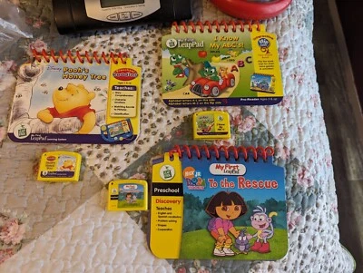 LeapFrog My First LeapPad Preschool -3 Flip Books &3 Cartridges. - Image 1 of 4