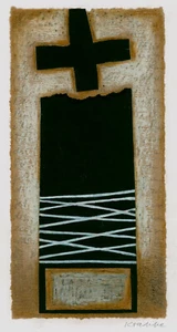 Krabbe, Norbert (1951 Demmin, lebt in Koserow/Usedom)  "C 26"  Collage Informel - Bild 1 von 5