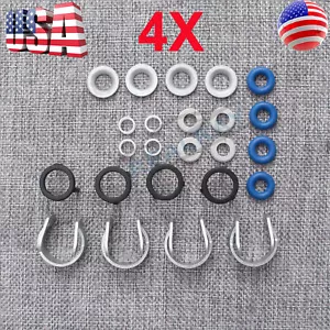 Fuel Injector Seal O-ring Washers Clips Nozzle Repair Kit for VW Jetta Passat A3 - Picture 1 of 7