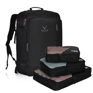 Hynes Eagle Travel Backpack 38L Flight Approved Luggage with 3PCS Packing Cubes - Picture 1 of 9