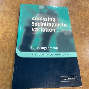 Analysing Sociolinguistic Variation (Key Topics in Sociolinguistics)-Paperback - Picture 1 of 9