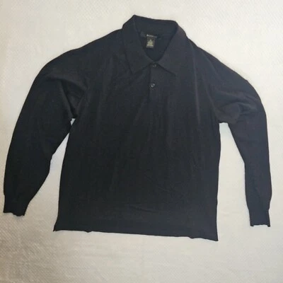 Bachrach Mens Silk Blend Long Sleeve Collared Button Shirt XL Golf - Image 1 of 4