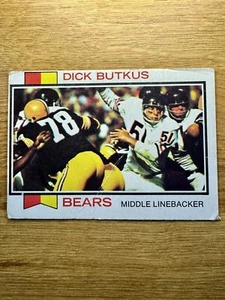 Topps Set-Break #300 1973 Dick Butkus casi nuevo - nuevo montado o mejor *GMCARDS* - Imagen 1 de 2
