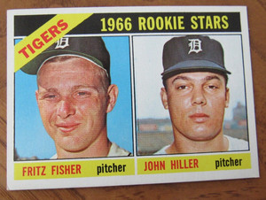 1966 Topps Baseball - # 209 Detroit Tigers Rookie Stars - Fritz Fisher, P and Jo
