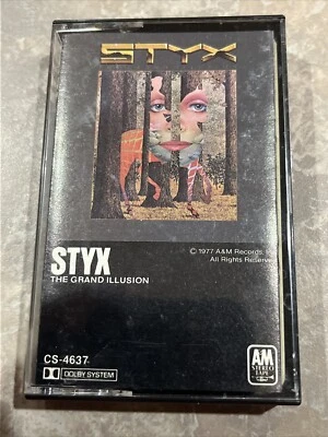 Styx The Grand Illusion (Cassette Tape, 1977) ***TESTED*** - Image 1 of 4