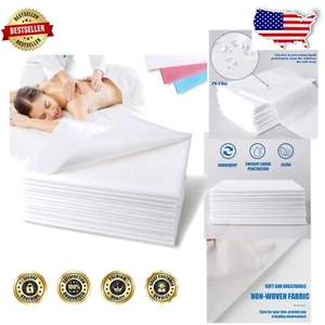 Professional Disposable Bed Sheets 100 Pcs - 31" x 78" Skin-Friendly Solution - Picture 1 of 8