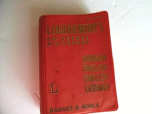 Vintage Lagenscheidt's Universal Dictionary German-English,1964 Barnes & Noble - Picture 1 of 8