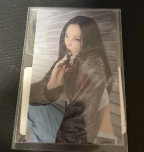 BLACKPINK JENNIE BORN PINK Weverse Fansign Fotokarte PC Fotokarte SCHWARZ PINK - Bild 1 von 4