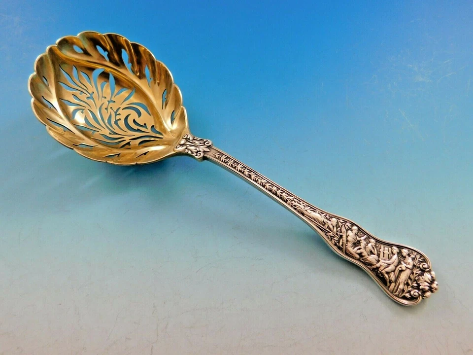 Olympian by Tiffany and Co Sterling Silver Sugar Sifter GW Fancy Pierced 7 1/4" - Image 1 of 4