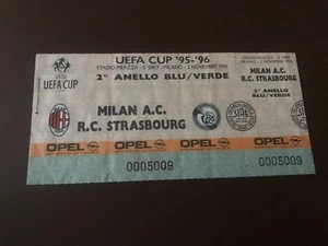 Milan Strasburgo 95/96 coppa uefa biglietto ticket - Foto 1 di 1