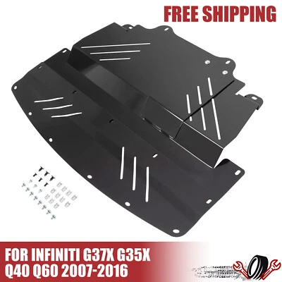 For Infiniti G37 G35X 2007-2016 Aluminum Engine Splash Shield Under Cover Guard - Image 1 of 4