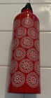Bouteille d'eau florale femme pionnière rouge/blanc 25 oz neuve avec étiquette en acier inoxydable