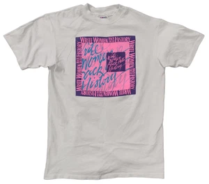 Hanes Unisex L 42-44 Beefy-T Vintage "Write Women Back Into History" Graphic Tee - Picture 1 of 8