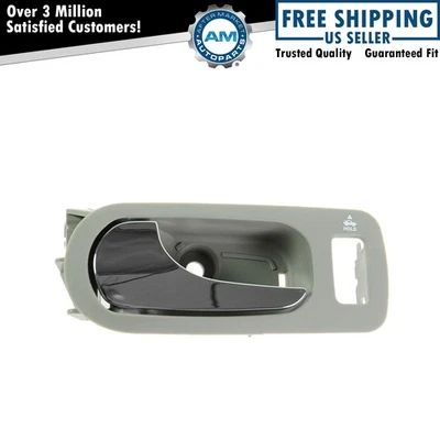 Manija de puerta delantera interior de titanio y cromo lado del conductor para 05-09 LaCrosse Allure Foto 1 de 2