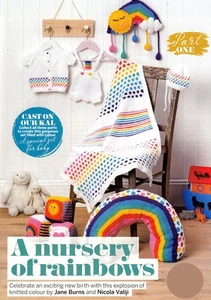 STRICKMUSTER BABY CARDIGAN & REGENBOGEN WANDBEHANG DK "ONLY-THESE-2" SKM M8A - Bild 1 von 1