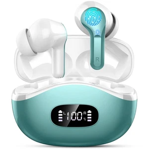 Auriculares Inalámbricos Auriculares Bluetooth, 2025 Hi-Fi Estéreo Bajos Profundos Auriculares,... - Imagen 1 de 7