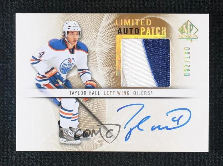 2012-13 SP Authentic Limited Auto Patch /100 Taylor Hall #15 Patch Auto - Image 1 of 2
