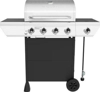 Nexgrill - 4 quemadores + quemador lateral carro parrilla de gas - negro Foto 1 de 4