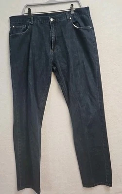 Pantalones de mezclilla elásticos Brooks Brothers para hombre 40/34 azules ajustados lavado medio Foto 1 de 4