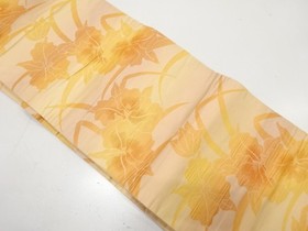7616796: JAPANESE KIMONO JAPANESE NAGOYA OBI / WOVEN ORCHID