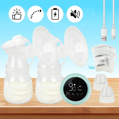 Tiralatte,Tiralatte Elettrico Doppio Tiralatte,Tiralatte Portatile 3 Modalità - Immagine 1 di 4