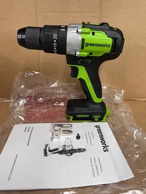 Greenworks 24V Brushless 1/2" Hammer Drill. Tool Only (No Battery) - Image 1 of 4