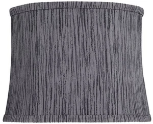 Springcrest Kensing Gray Softback Drum Lamp Shade 12x13x10 (Spider) - Picture 1 of 6