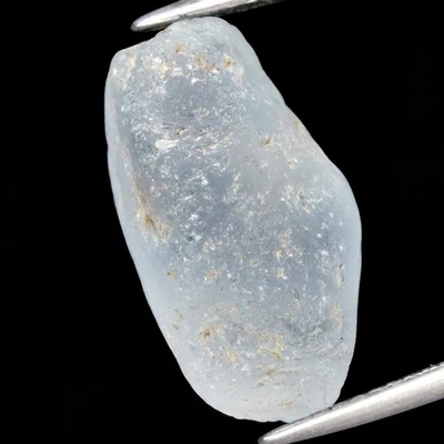 15.09ct 19.5x11.5mm Rough Natural Unheated Blue Aquamarine Gemstone, Brazil - Image 1 of 4