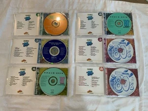 Set of 6 Disks Top Hits 80s disk 1 2 5 6 The real 80s disk 1 3 - Picture 1 of 10