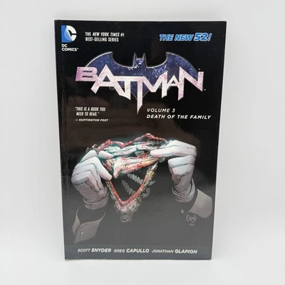 2014 DC Batman Vol. 3: Death of the Family Paperback Graphic Novel Joker - Image 1 of 2