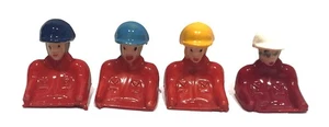 4 Race Car Drivers for Restoration - made in Portugal 1960's - 1/32 red - Picture 1 of 8