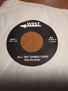 SUPER BUFFALO Rocker 45/Ron Kirchner on WEST All the things I said - Picture 1 of 1