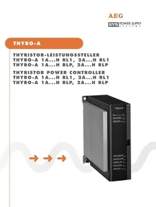 AEG THYRO-A 1A 400-16H 1 THYRISTOR-LEISTUNGSSTELLER - Bild 1 von 5