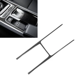1x Carbon Fiber Central Gear Console Sticker Trim For Jaguar F-Pace XE XF 16-20 - Foto 1 di 14