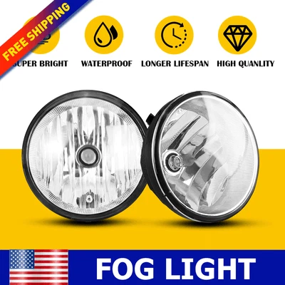 For Toyota Solara Tacoma etc Fog Lights Bumper Lamp Assembly Left & Right Fit — 第 1/4 张图片