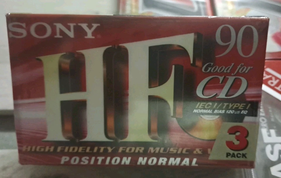 pack 3 Cassettes Audio  K7 Vierge  Neuves /  SONY  90 HF   Scellées - Photo 1/1