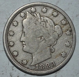 1883 with Cents Liberty V Nickel {{{Y477 - Bild 1 von 3