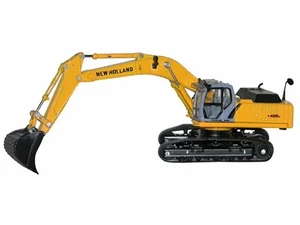 New Holland E 485 B Tracked Excavator Yellow 1/87 (HO) Diecast Model by Promotex - Picture 1 of 3