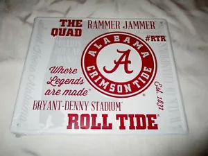 ALABAMA CRIMSON TIDE EMBOSSED METAL SIGN #05 - NEW - Picture 1 of 1