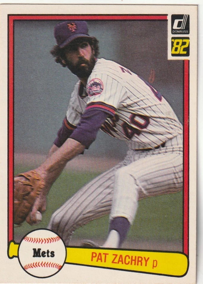 FREE SHIPPING-MINT-1982 Donruss #254 Pat Zachry Mets PLUS BONUS CARDS - Image 1 of 1