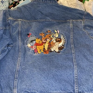 Winnie Puuh Jacke Herren Large Blau Denim Disney Store Pooh Bear And Friends - Bild 1 von 11