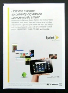 2011 SPRINT Samsung Galaxy Tablet Magazine Ad - The Now Network - Picture 1 of 1