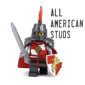 LEGO Castle Lion Knight Minifigure Kingdoms Quarters Armor 7187 7946 853373 - Picture 1 of 6