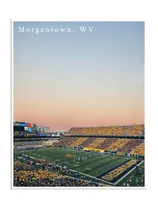 West Virginia Mountaineers Gift University Art Stadium Poster Large Print 16x20" - Picture 1 of 1