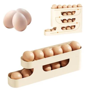 Egg Storage Box Roller 2/3/4Layer Automatic Holder Large Capacity Organizer New - Picture 1 of 23