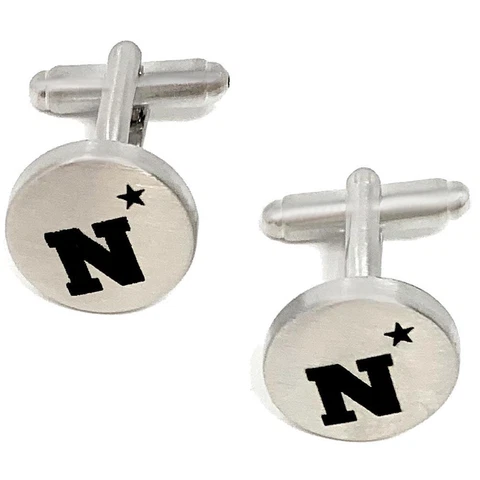 Naval Academy Navy Cuff Links Silver Cufflink Set Cover