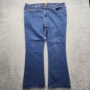 Lucky Brand Jeans Womens Size 22W Blue Denim Regular Stretch Ginger Boot Cut - Picture 1 of 16